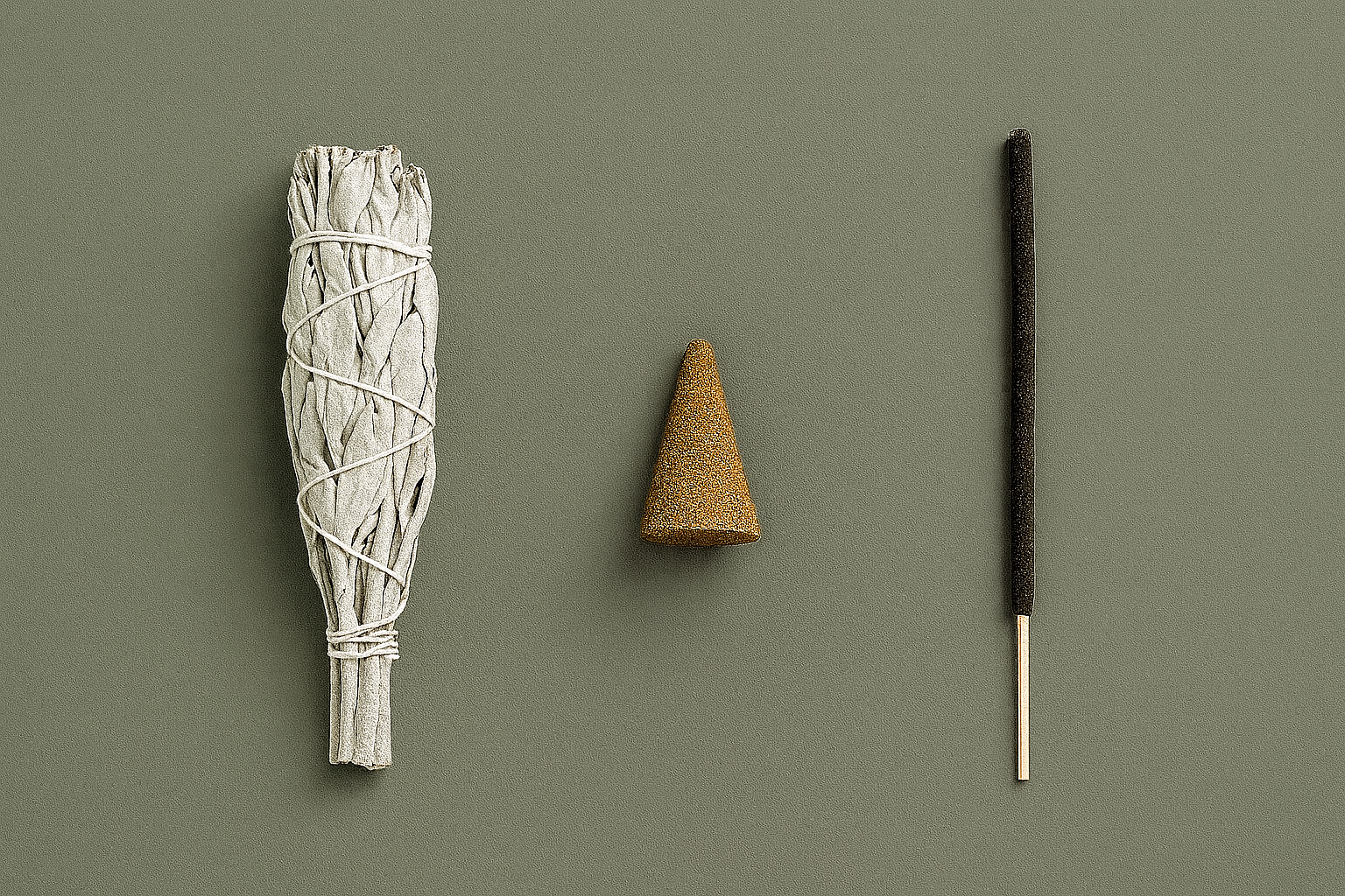 Różnice między kadzidłami w pęczku, stożku i pałeczce