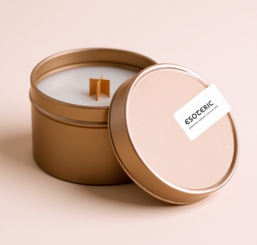 Świeca Pomarańcza Naturalna 100% - Intencyjna - Wosk kokosowy premium