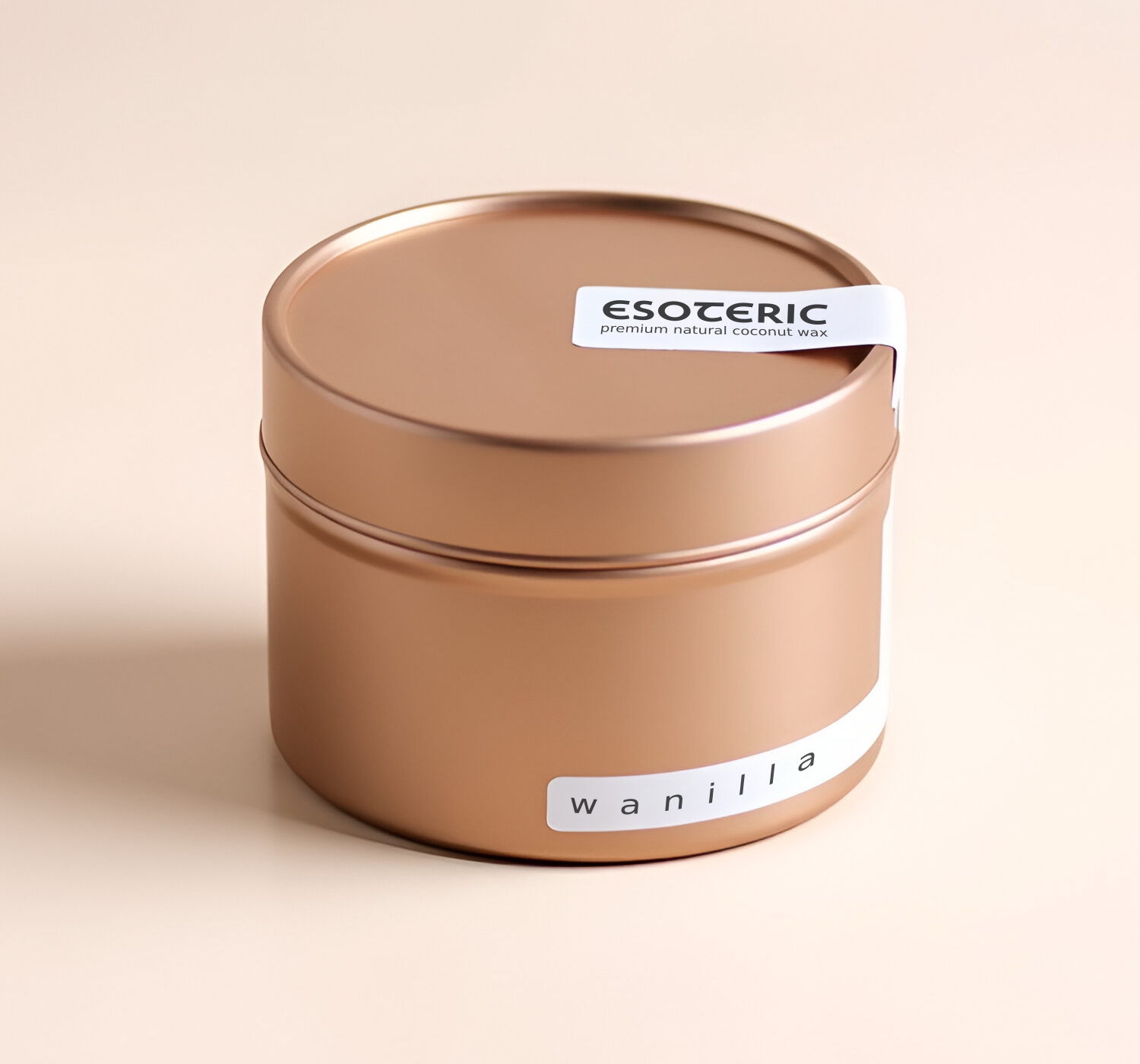 Świeca Wanilia Naturalna 100% - Intencyjna - Wosk kokosowy premium