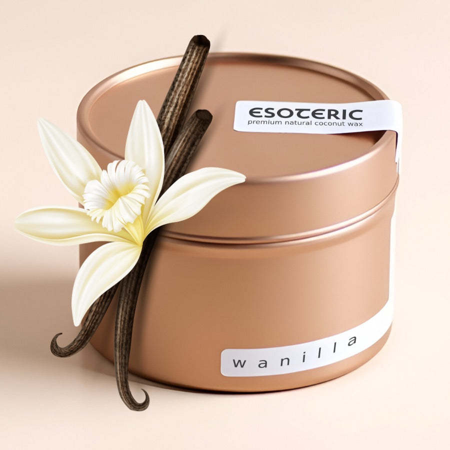 Świeca Wanilia Naturalna 100% - Intencyjna - Wosk kokosowy premium