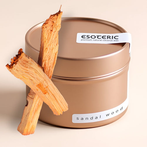 Świeca Drzewo Sandałowe Naturalna 100% - Intencyjna - Wosk kokosowy premium