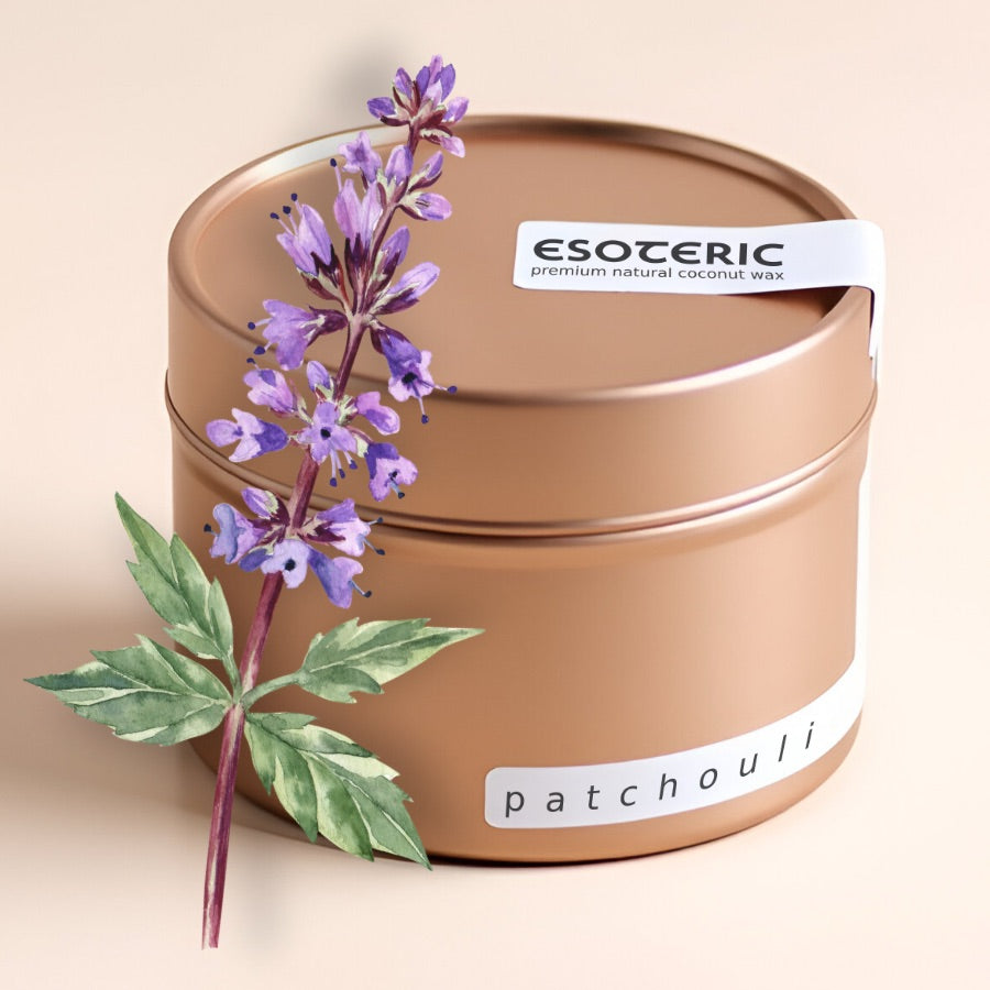 Świeca Paczula Naturalna 100% - Intencyjna - Wosk kokosowy premium
